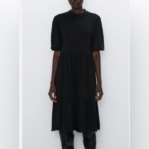Zara Black Midi Dress